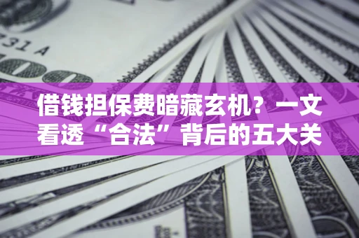 北京借钱担保费暗藏玄机？一文看透“合法”背后的五大关键陷阱