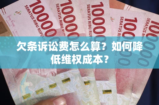 北京欠条诉讼费怎么算？如何降低维权成本？
