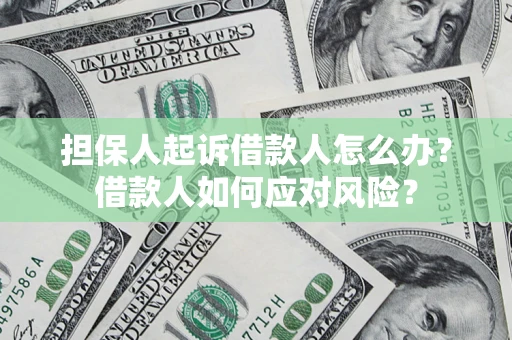 北京担保人起诉借款人怎么办？借款人如何应对风险？