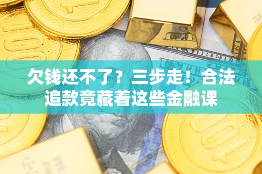 北京欠钱还不了？三步走！合法追款竟藏着这些金融课