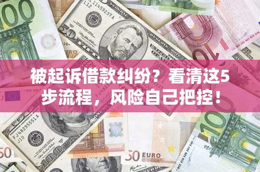 北京被起诉借款纠纷？看清这5步流程，风险自己把控！