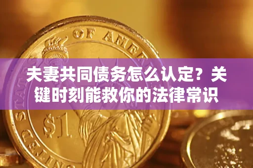 北京夫妻共同债务怎么认定？关键时刻能救你的法律常识