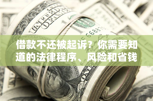 北京借款不还被起诉？你需要知道的法律程序、风险和省钱技巧