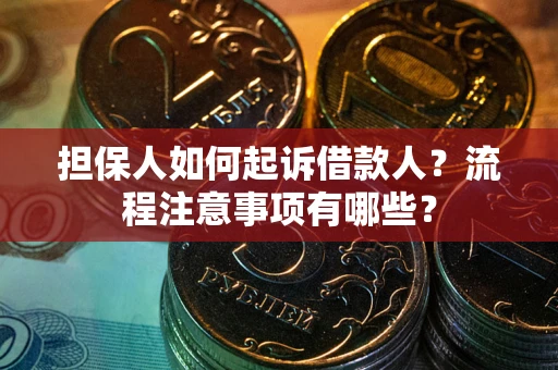 北京担保人如何起诉借款人？流程注意事项有哪些？